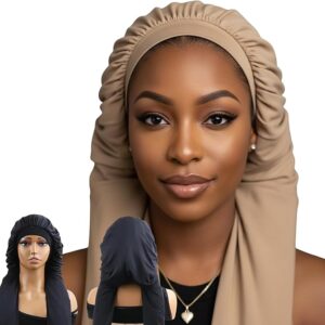 Long Satin Bonnet for Braids & Locs